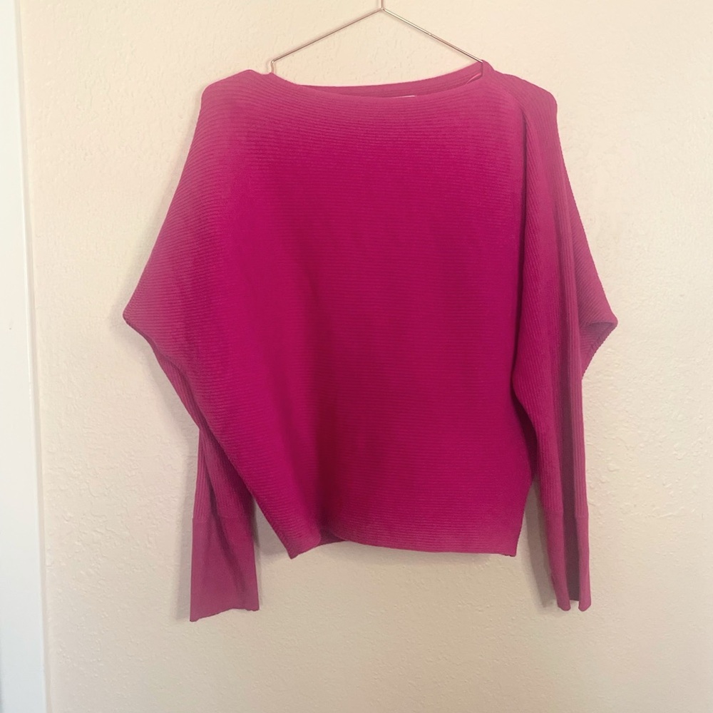 Nine West Women's Sweater - Pink Crew Neck